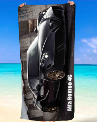 Alfa Romeo 4C Beach Towel Gift