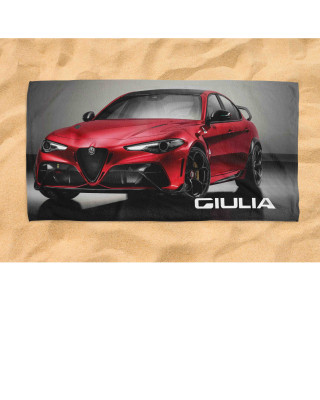 Alfa Romeo Giulia Flag Beach Towel