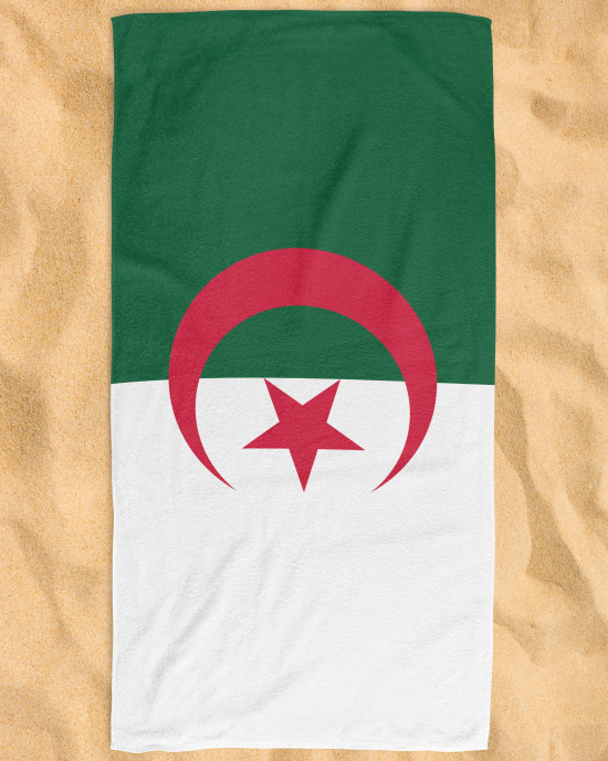 Algeria Flag Beach Towel