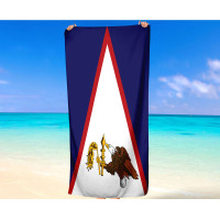American Samoa Flag Beach Towel