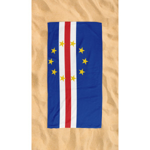 Cape Verde Flag Beach Towel