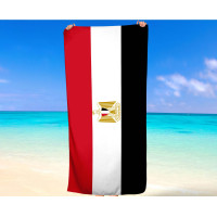Egypt Flag Beach Towel