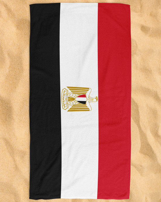 Egypt Flag Beach Towel