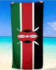 Kenya Flag Beach Towel