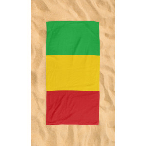 Mali Flag Beach Towel – Microfiber Top & Cotton Back