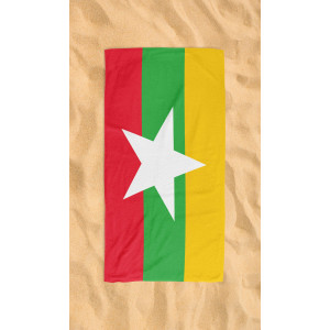 Myanmar Dual-Layer Beach Towel Microfiber & Cotton