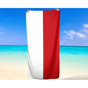 Indonesia Flag Beach Towel