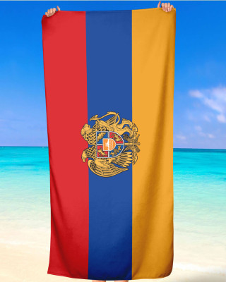 Armenia Flag Beach Towel