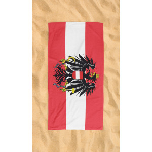 Austria Flag Beach Towel