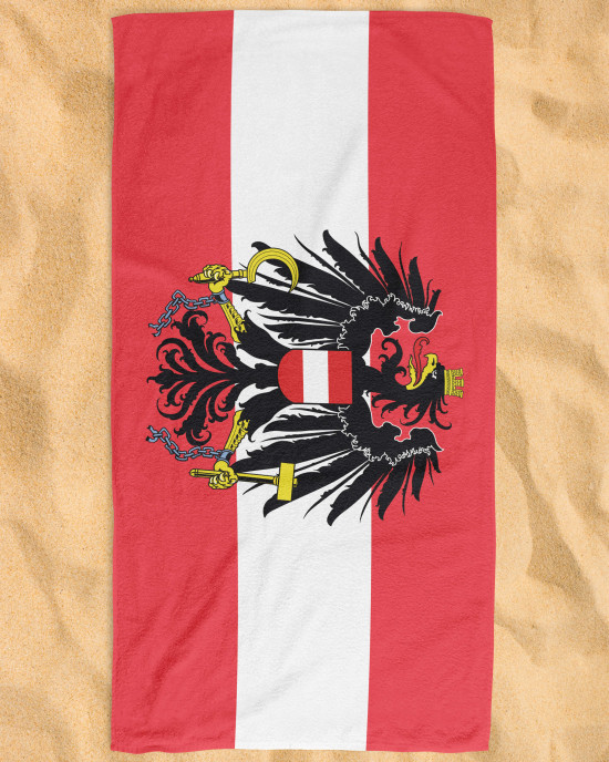 Austria Flag Beach Towel