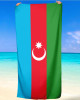 Azerbaijan Flag Beach Towel