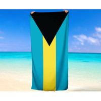 Bahamas Flag Beach Towel