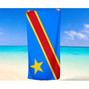 Congo Flag Beach Towel
