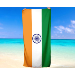 India Flag Beach Towel
