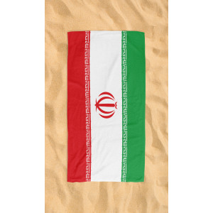 Iran Flag Beach Towel