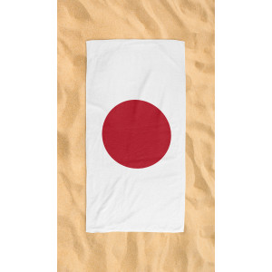 Japan Flag Beach Towel