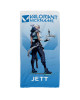 Valorant Jett Beach Towel – Custom Name