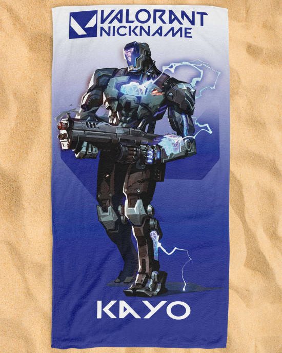 Valorant Kayo Beach Towel – Custom Name