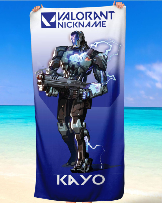 Valorant Kayo Beach Towel – Custom Name