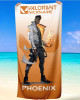 Valorant Phoenix Personalised Beach Towel – Custom Name