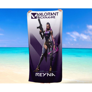 Personalized Valorant Reyna Beach Towel – Custom Name