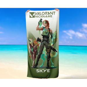 Valorant Beach Skye  Towel - Custom Name