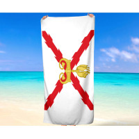 Burgundian Cross of Burgundy Beach Towel
