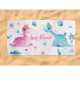 Girl Dino Kids Beach Towel – Custom Name Personalised Design