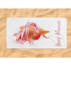 Kids Strawberry Beach Towel Personalised Design with Custom Name