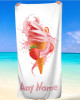 Kids Strawberry Beach Towel Personalised Design with Custom Name