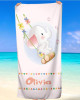 Personalized Baby Custom Name Beach Towel Elephant on a Swing