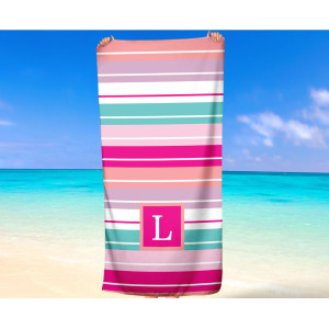 Personalized Initial Beach Towels Custom 