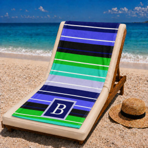 Personalized Initial Beach Towels Custom Name Letter