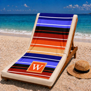 Personalized Initial Beach Towels Custom Letter