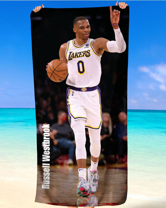 Russell Westbrook Oklahoma City Thunder Beach Towel