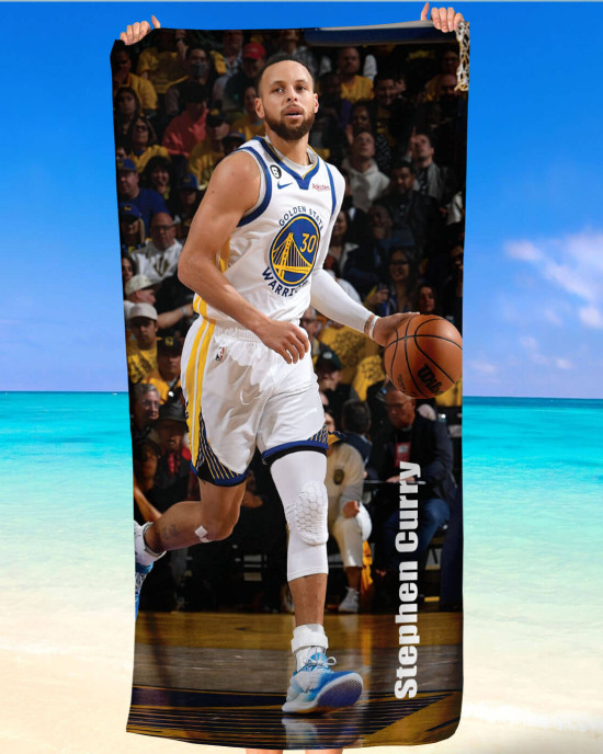 Steph Curry Golden State Warriors Premium Beach Towel
