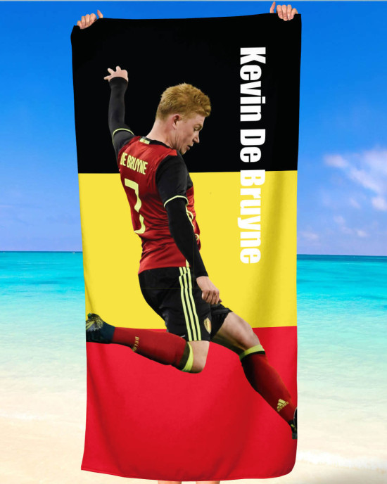 Kevin De Bruyne National Team Beach Towel – Belgium Fan Edition