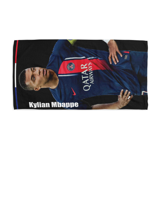 Kylian Mbappé Paris Saint-Germain FC Beach Towel