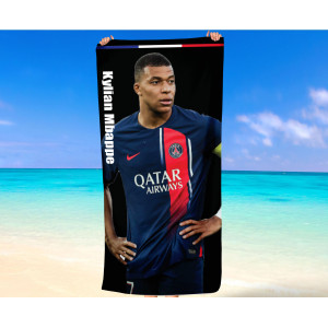 Kylian Mbappé Paris Saint-Germain FC Beach Towel