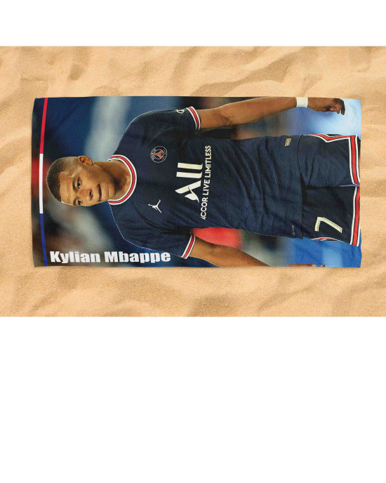 Kylian Mbappé Paris Saint-Germain Beach Towel
