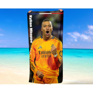 Kylian Mbappé Real Madrid Beach Towel