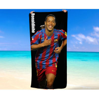 Ronaldinho FC Barcelona Beach Towel