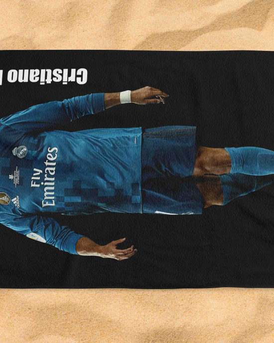 Cristiano Ronaldo Real Madrid Beach Towel