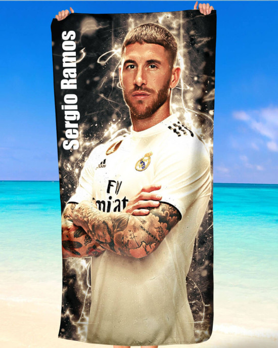 Sergio Ramos Real Madrid Beach Towel