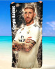 Sergio Ramos Real Madrid Beach Towel