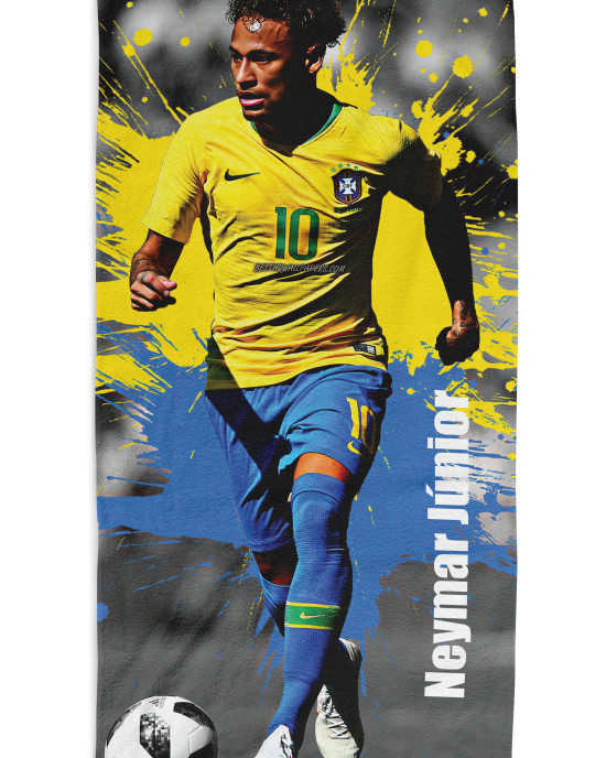 Neymar Jr Brazil National Team Gift Beach Towel
