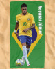 Neymar Jr Brazil National Team Beach Towel