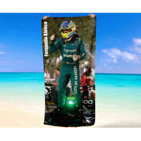 Fernando Alonso Aston Martin F1 Team Quick Dry Beach Towel