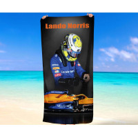 Lando Norris LN4 McLaren F1 Racing Beach Towel