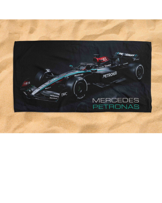 Mercedes F1 Car Beach Towel – Formula 1 Racing Fan 